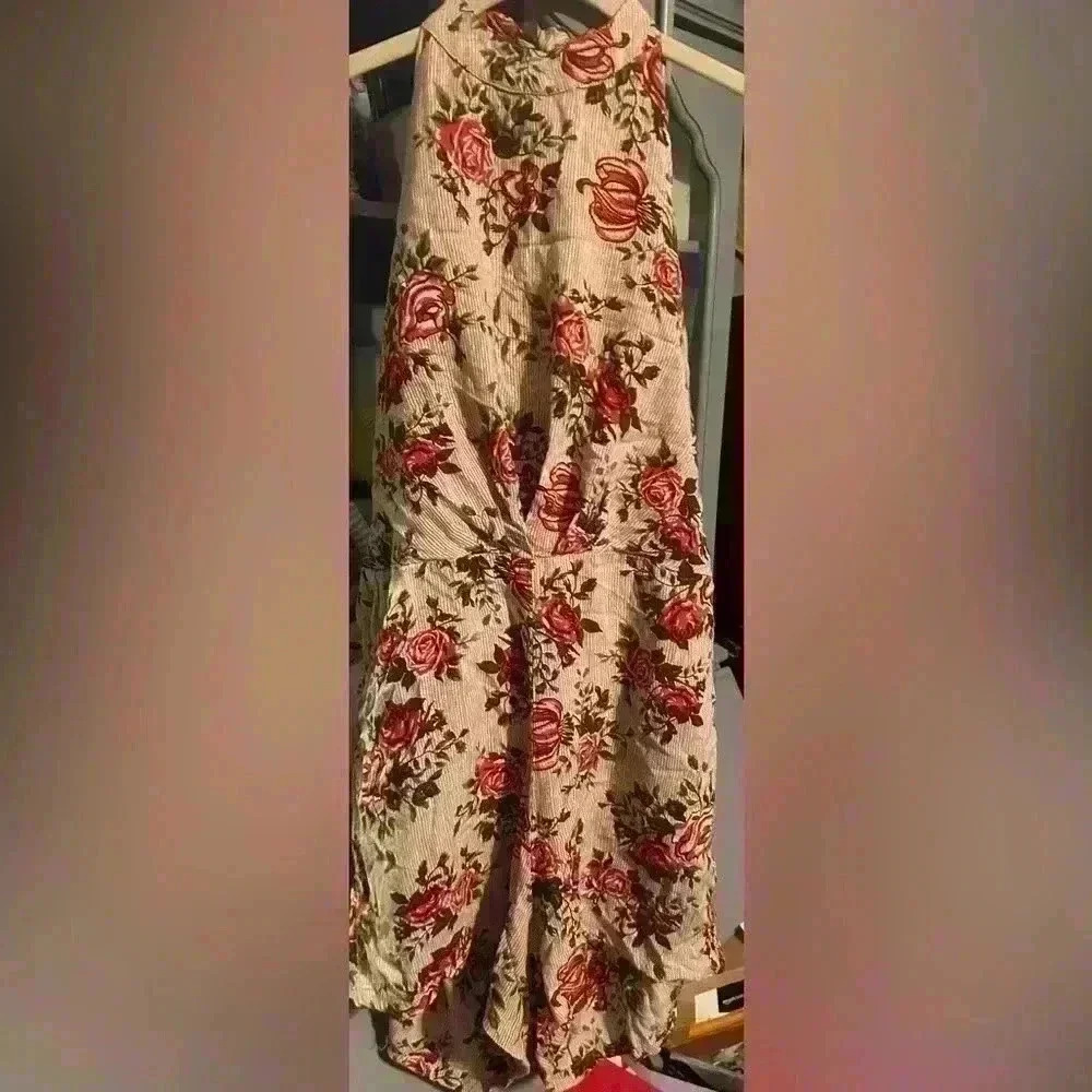 Floral Halter Jumpsuit